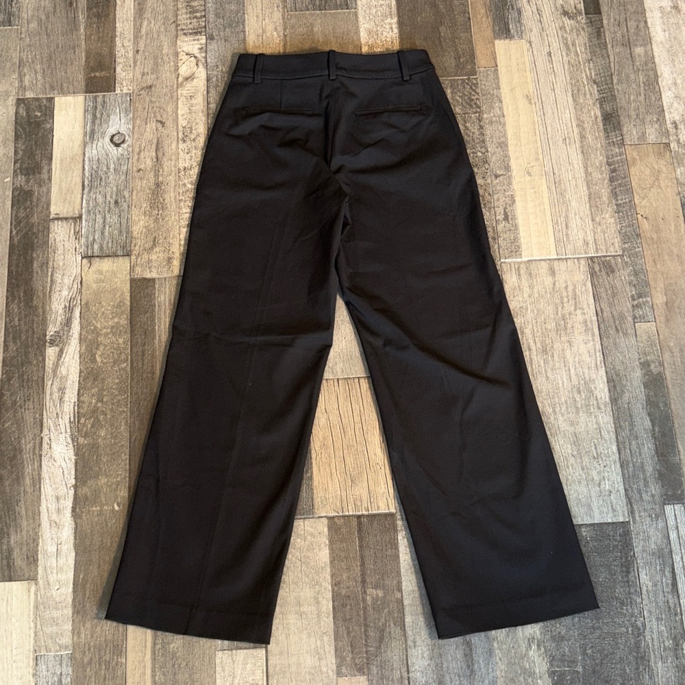 J. Crew Remy Black Wide- Leg High Rise women’s size 0P full length pants - Picture 4 of 11